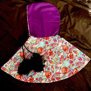 Little Girls’ Reversible Poncho